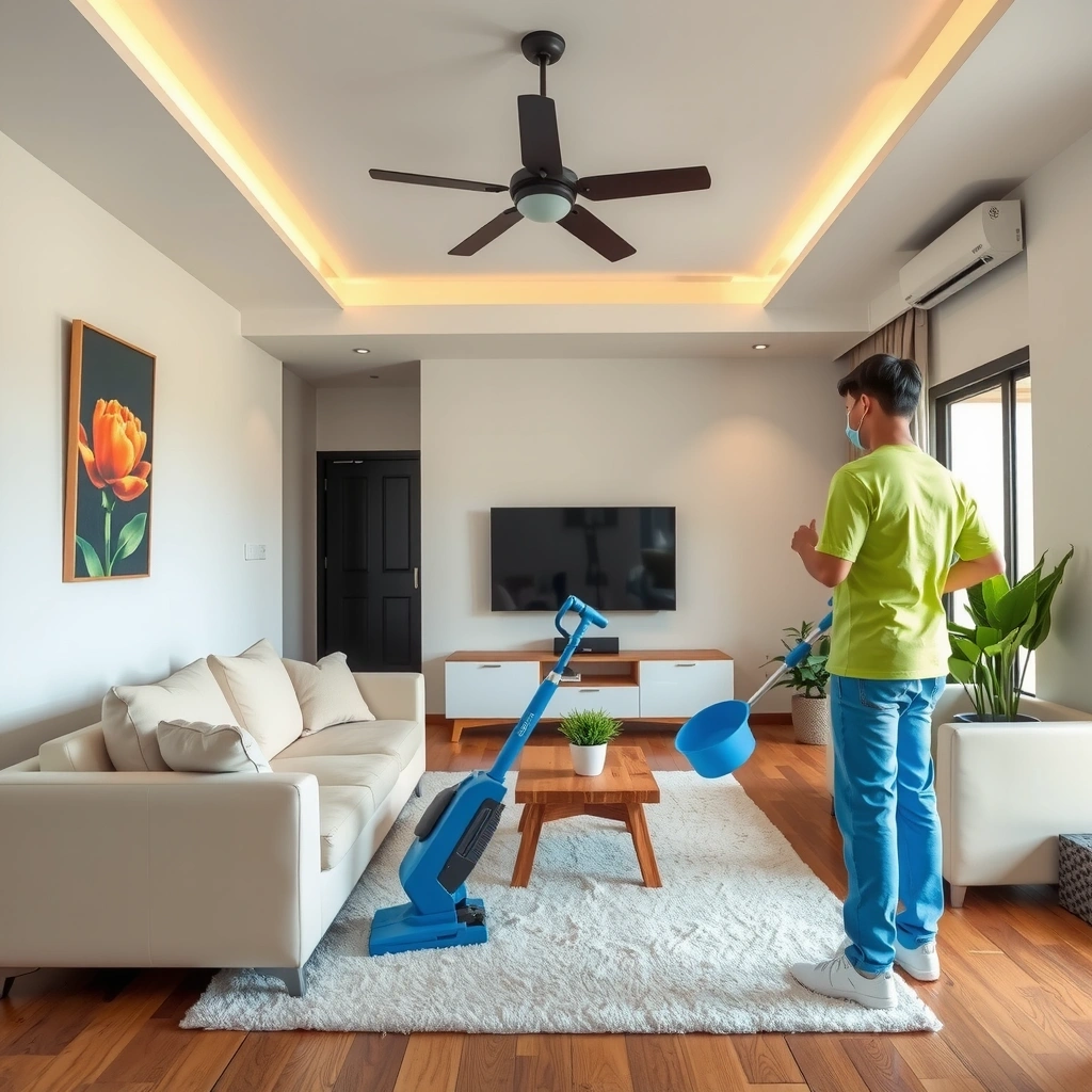 Residential house cleaning service