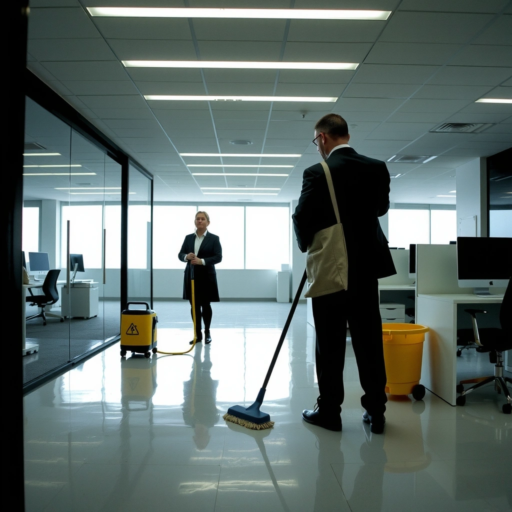 Commercial office cleaning service